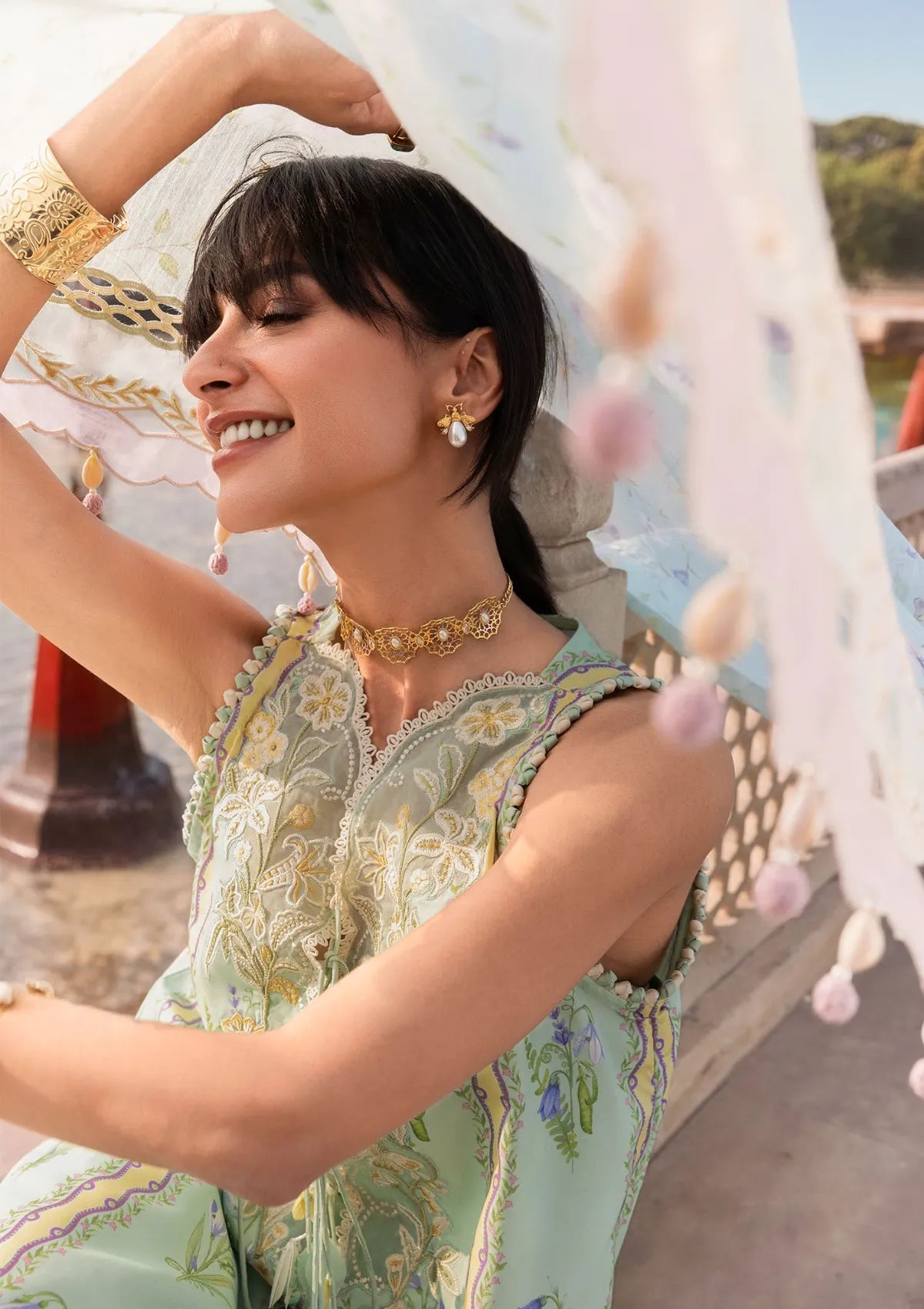 Flow By Crimson Lawn'26 D9B SUN-KISSED LETTER