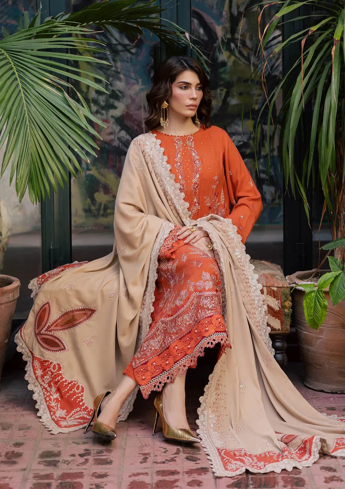 Nureh Exclusive Luxury Velvet Shawl'25 NE-184