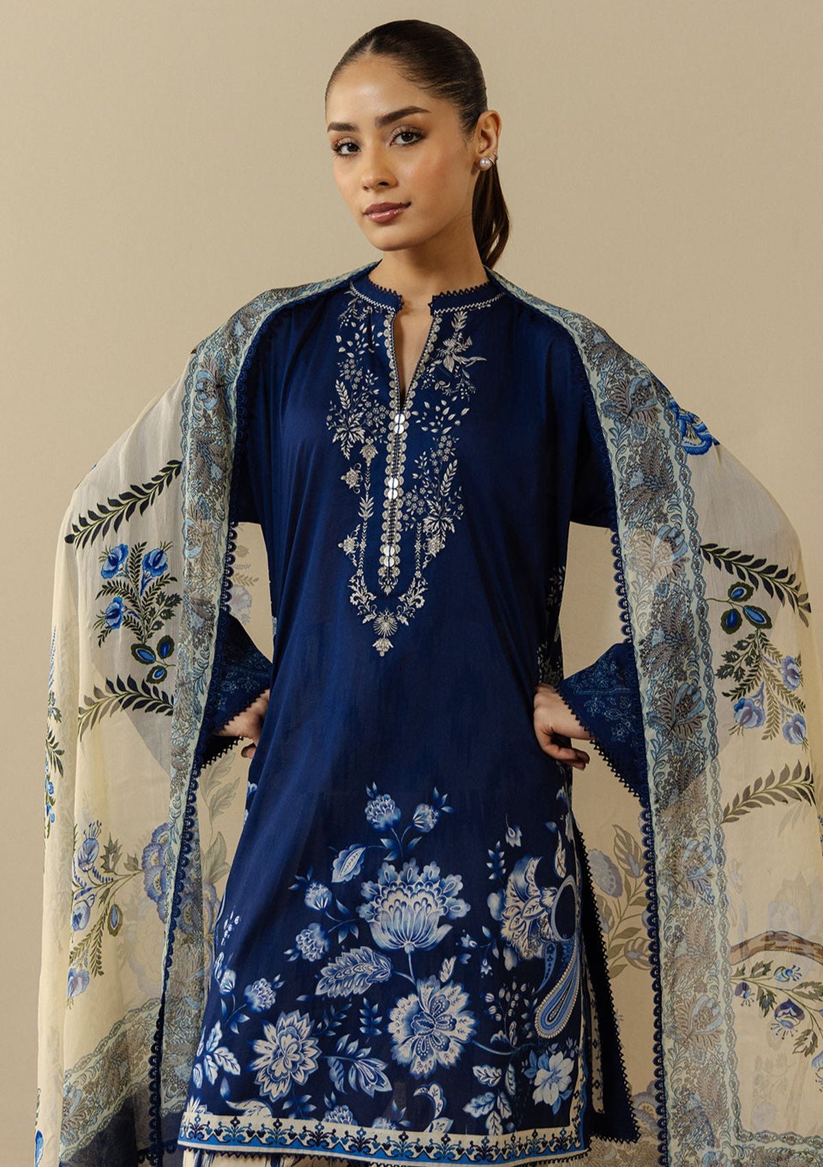 Coco by Zara Shahjahan Prints Drop III'26 D-10A Cassia
