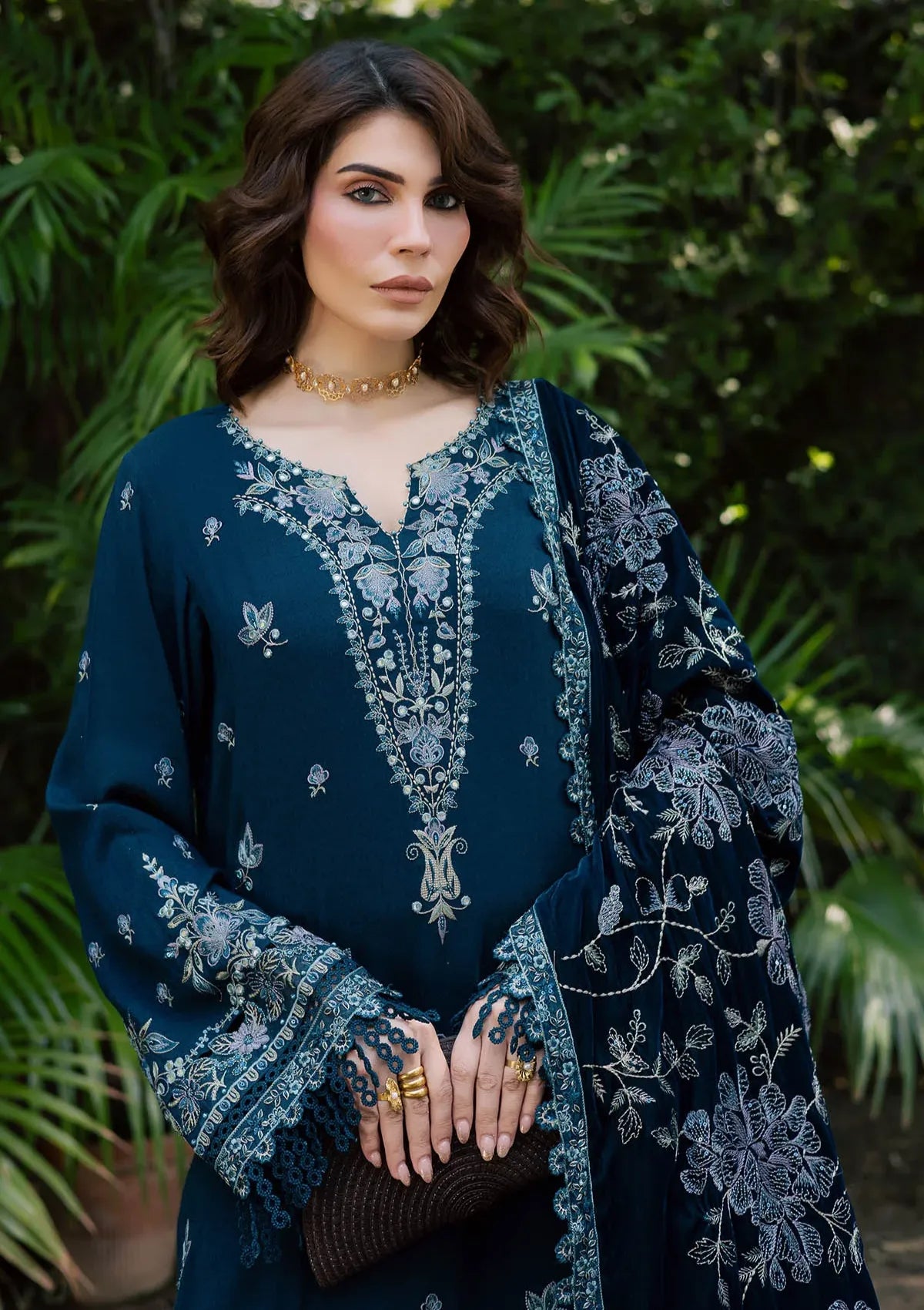 Nureh Exclusive Luxury Velvet Shawl'25 NE-183