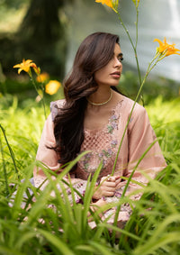 Elaf Luxury Lawn Vol-2'26 ELQ-6A BLUSHING ROSE