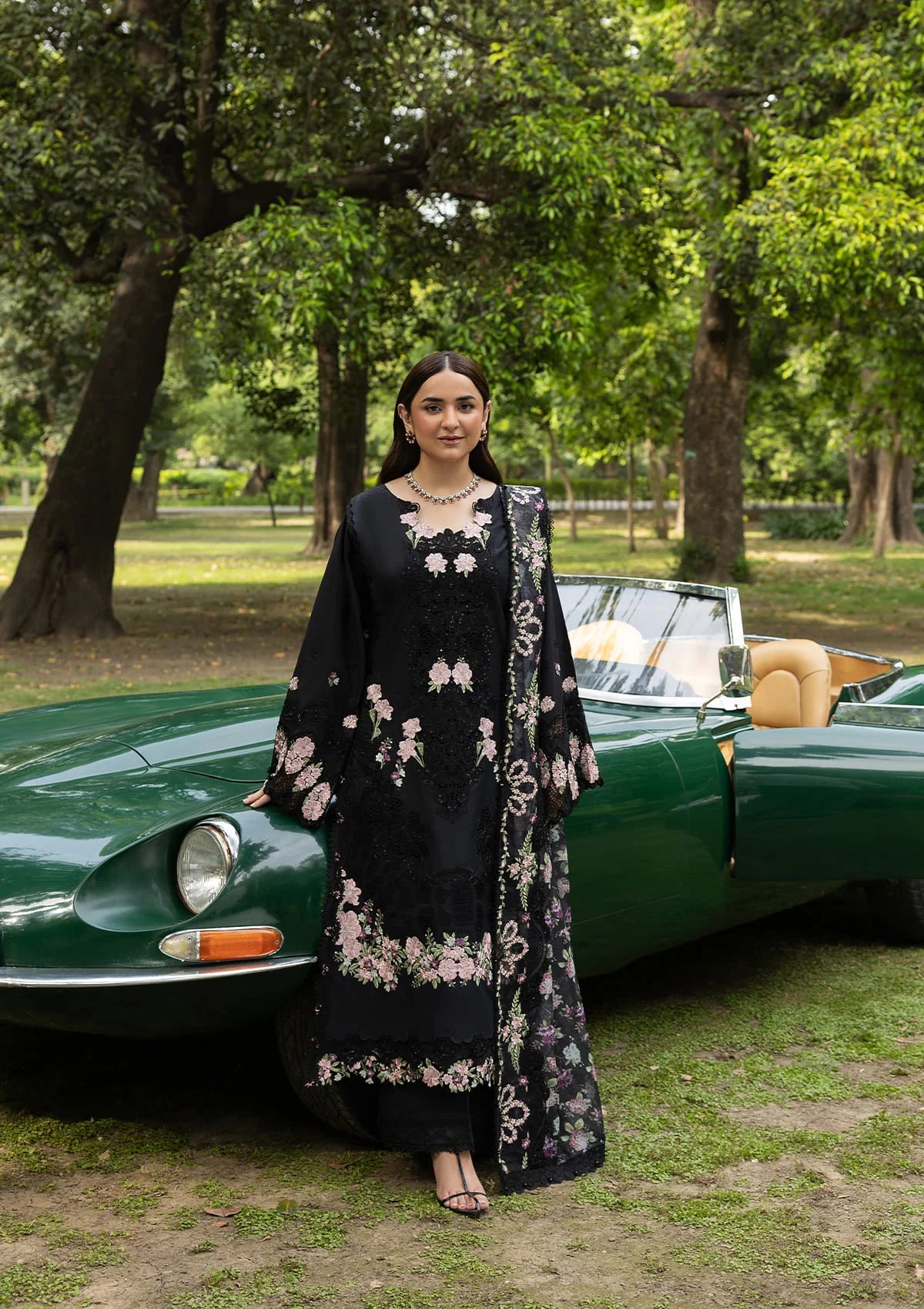 Elaf Luxury Lawn Vol-2'26 ELQ-5B BLACK MASCARA