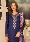 Farasha Seraya Emb Lawn'24 D-02 INDIGO - Mohsin Saeed Fabrics