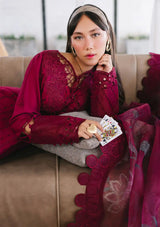 Nureh Eid Escape Luxury Lawn'24 NE-89 LEENA - Mohsin Saeed Fabrics