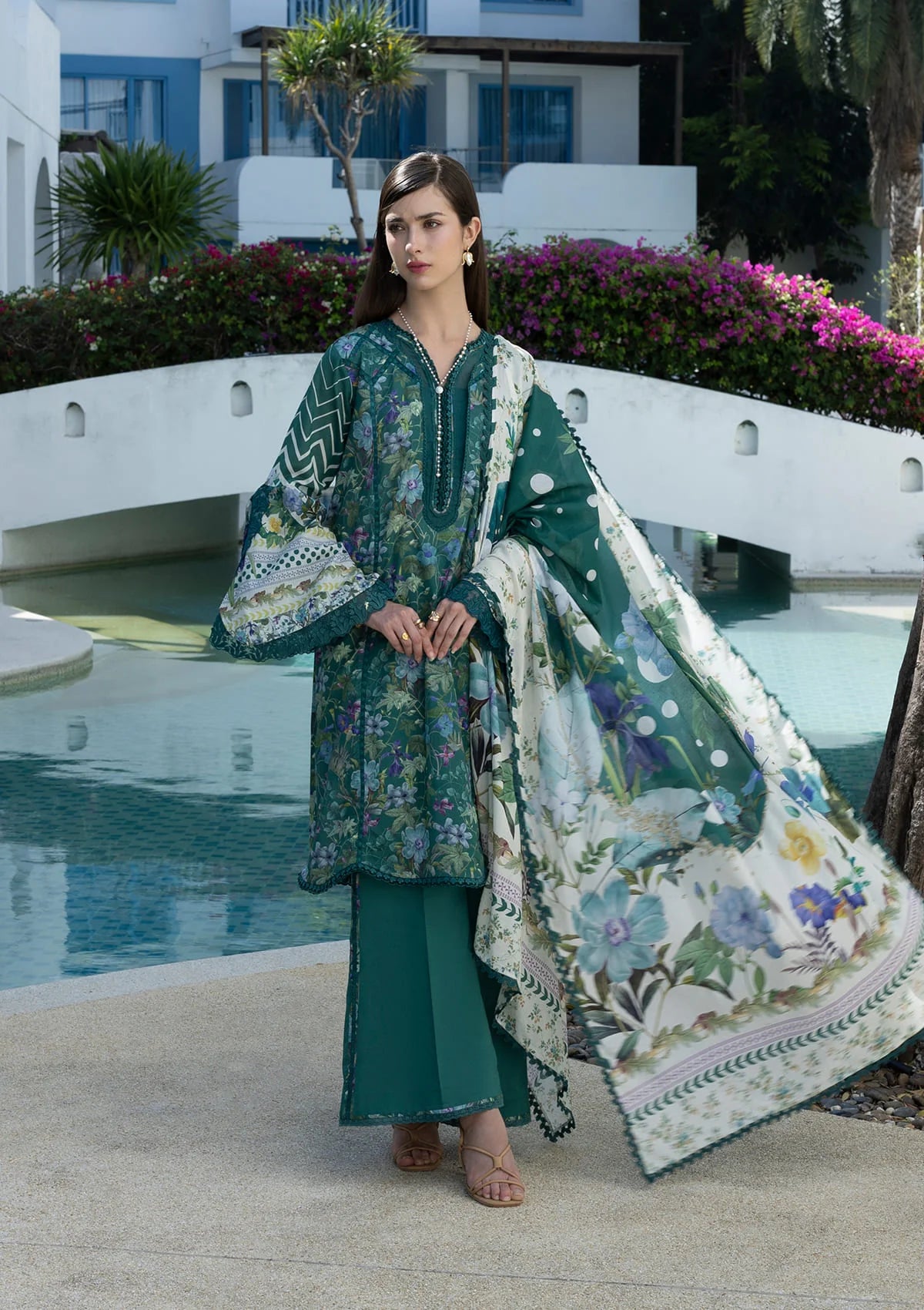 Elaf Santorini Prints Vol-1'26 EPN-9A PEACOCK