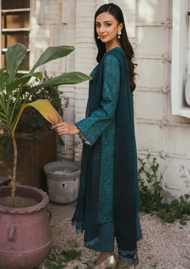 Gardenia By Humdum Printkari'24 Vol-02 D-01 - Mohsin Saeed Fabrics