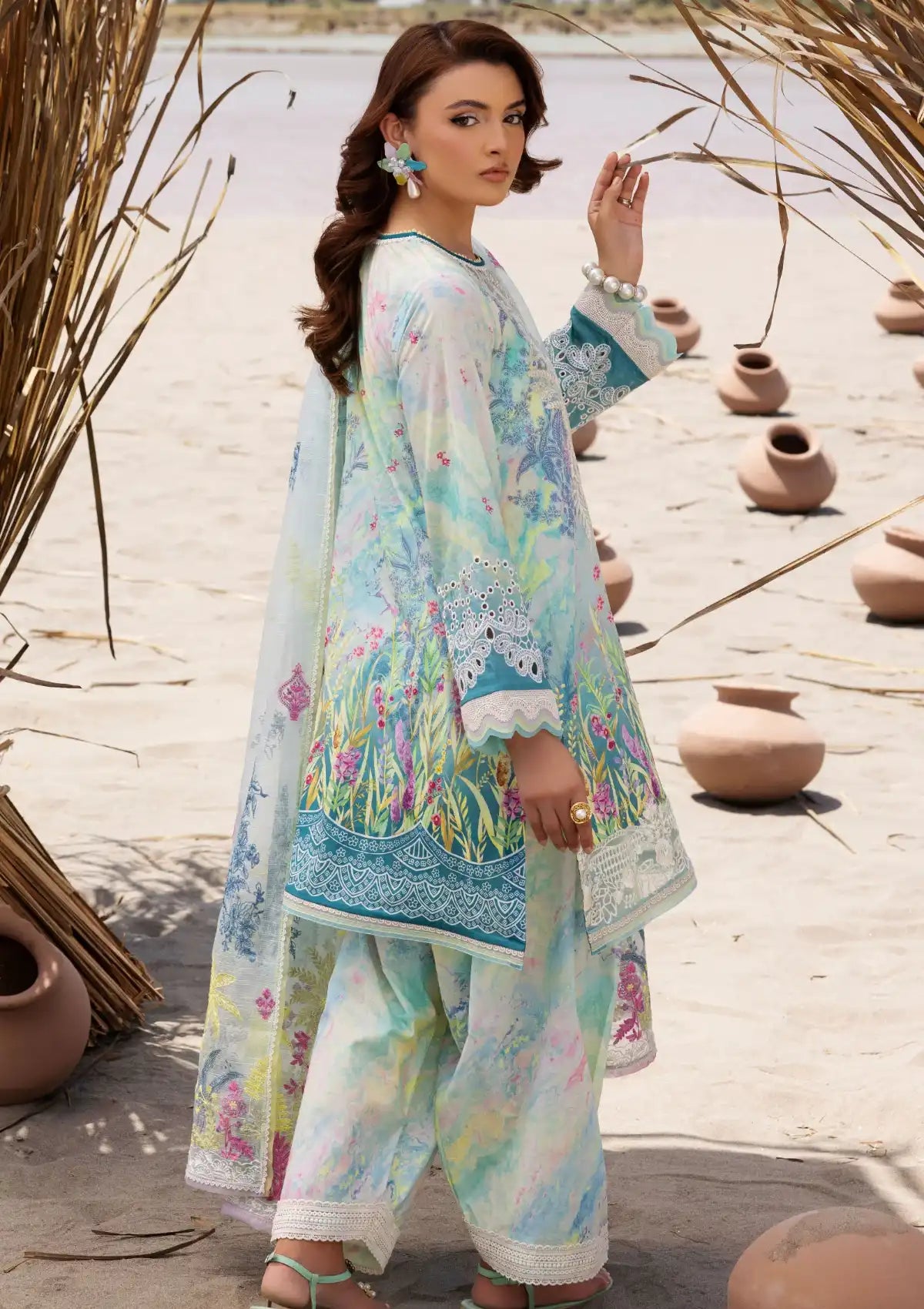 Muscari Premium Emb Lawn'24 MPEC-2024 - Mohsin Saeed Fabrics