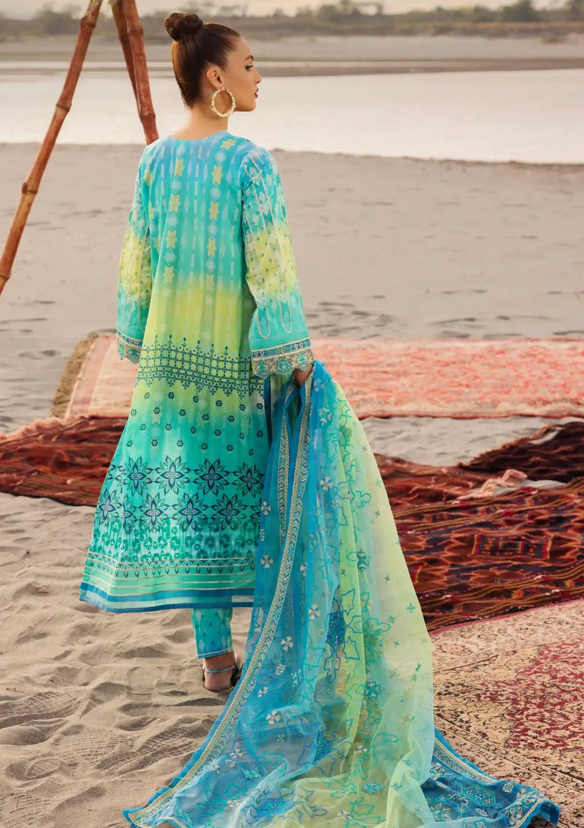 Muscari Premium Emb Lawn'24 MPEC-2029 - Mohsin Saeed Fabrics