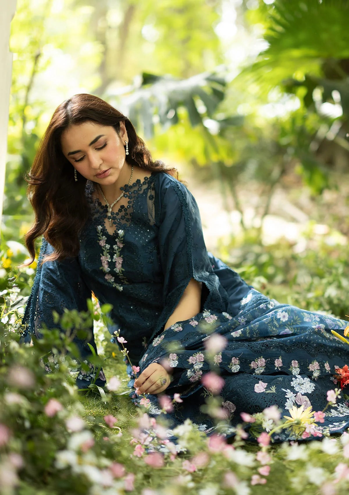 Elaf Luxury Lawn Vol-2'26 ELQ-3B EMERALD FERN