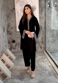 Sidra Fahad Velvet'25 SF - 294  Black