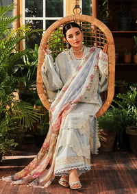 Kahf Luxury Lawn'24 KLE-03B Heaven - Mohsin Saeed Fabrics