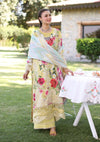 Elaf Print Chikankari Lawn'24 ECK-06A SUNSHINE BOUQUET