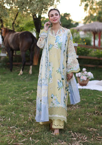 Elaf Print Chikankari Lawn'24 ECK-05A CITRUS CRUSH