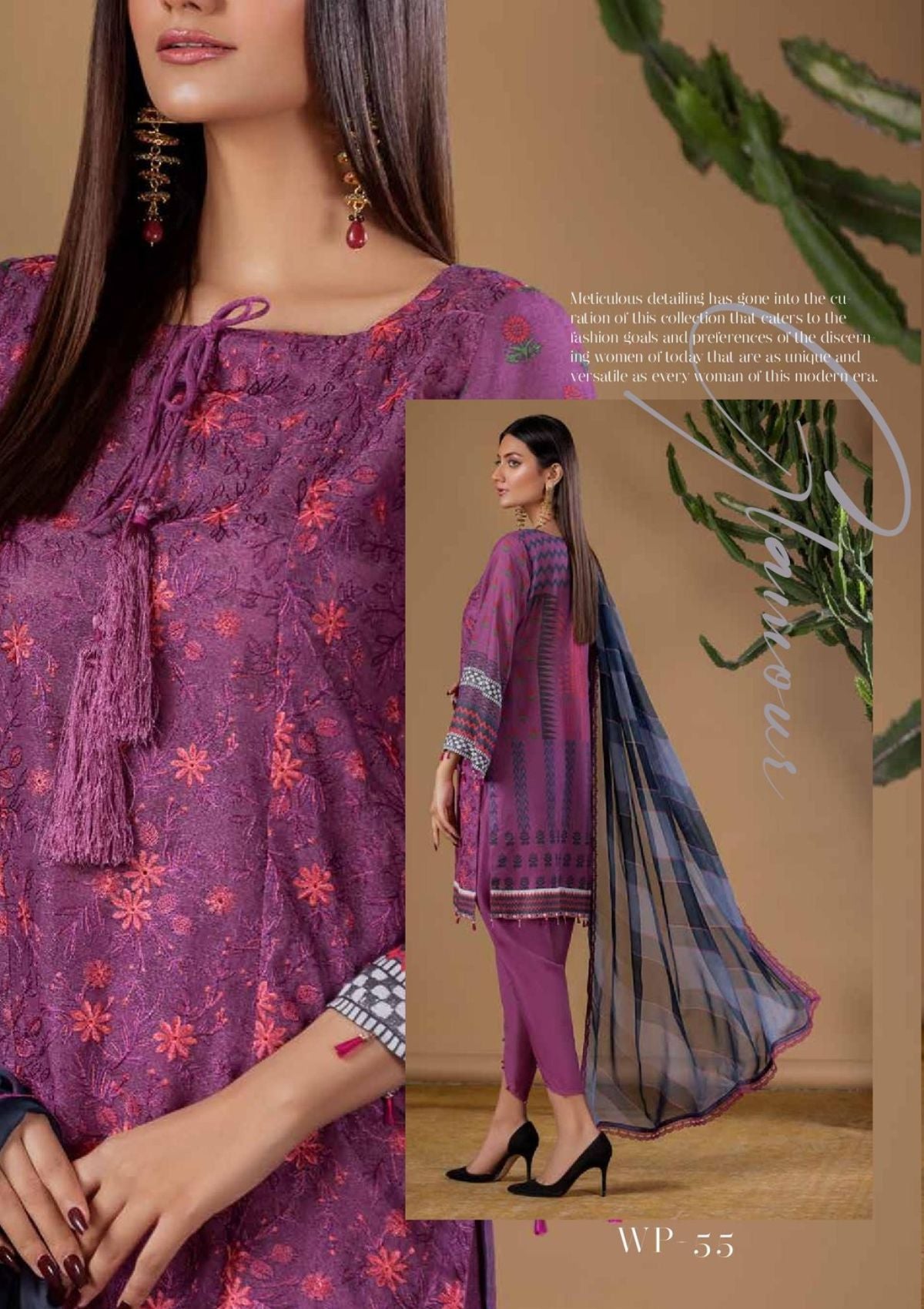Dastoor By Wania'23 Vol-01 WP-55 - Mohsin Saeed Fabrics