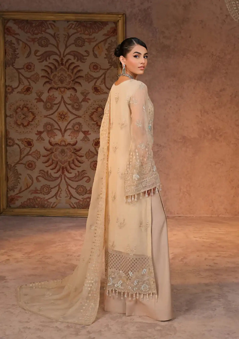 Lavish Zebaish Luxury Chiffon'24 D-08 BEIGE