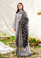 Safwa Skye Emb Lawn'24 Vol-01 SKY-01 - Mohsin Saeed Fabrics