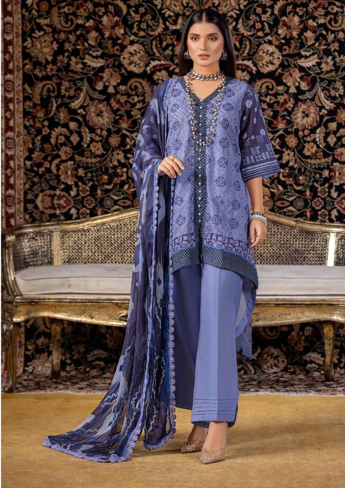 Minal By Wania'23 Vol-01 WP-188 - Mohsin Saeed Fabrics
