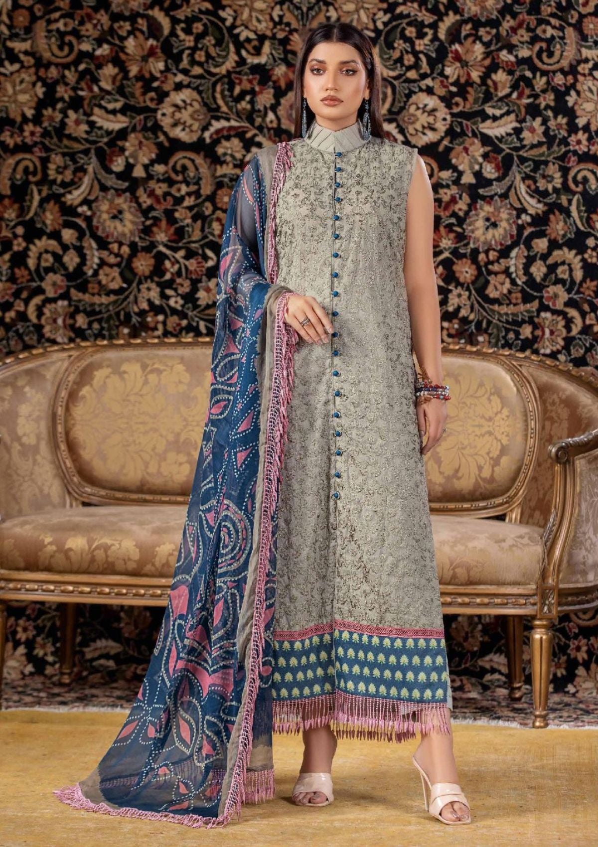 Minal By Wania'23 Vol-01 WP-185 - Mohsin Saeed Fabrics