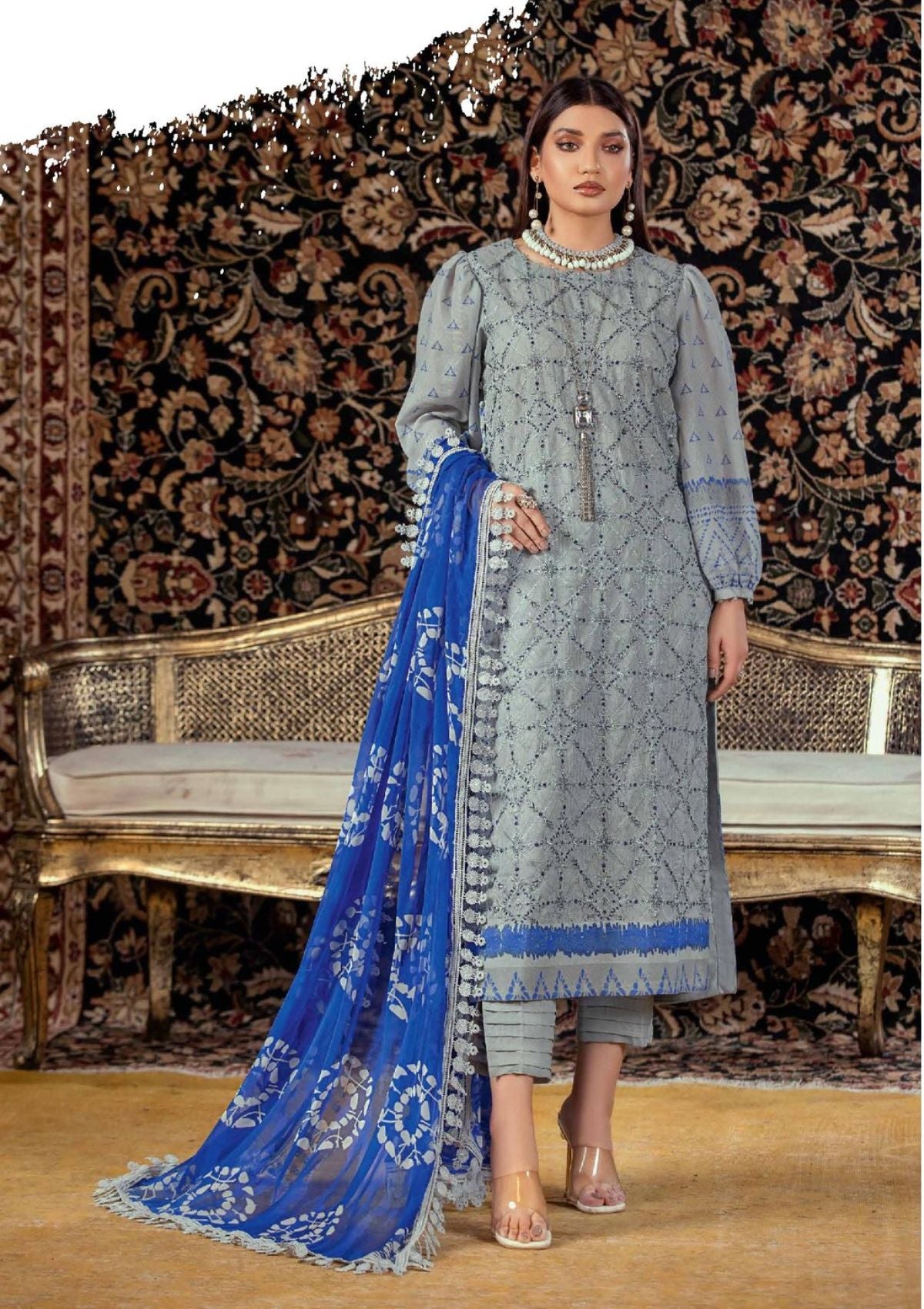 Minal By Wania'23 Vol-01 WP-181 - Mohsin Saeed Fabrics