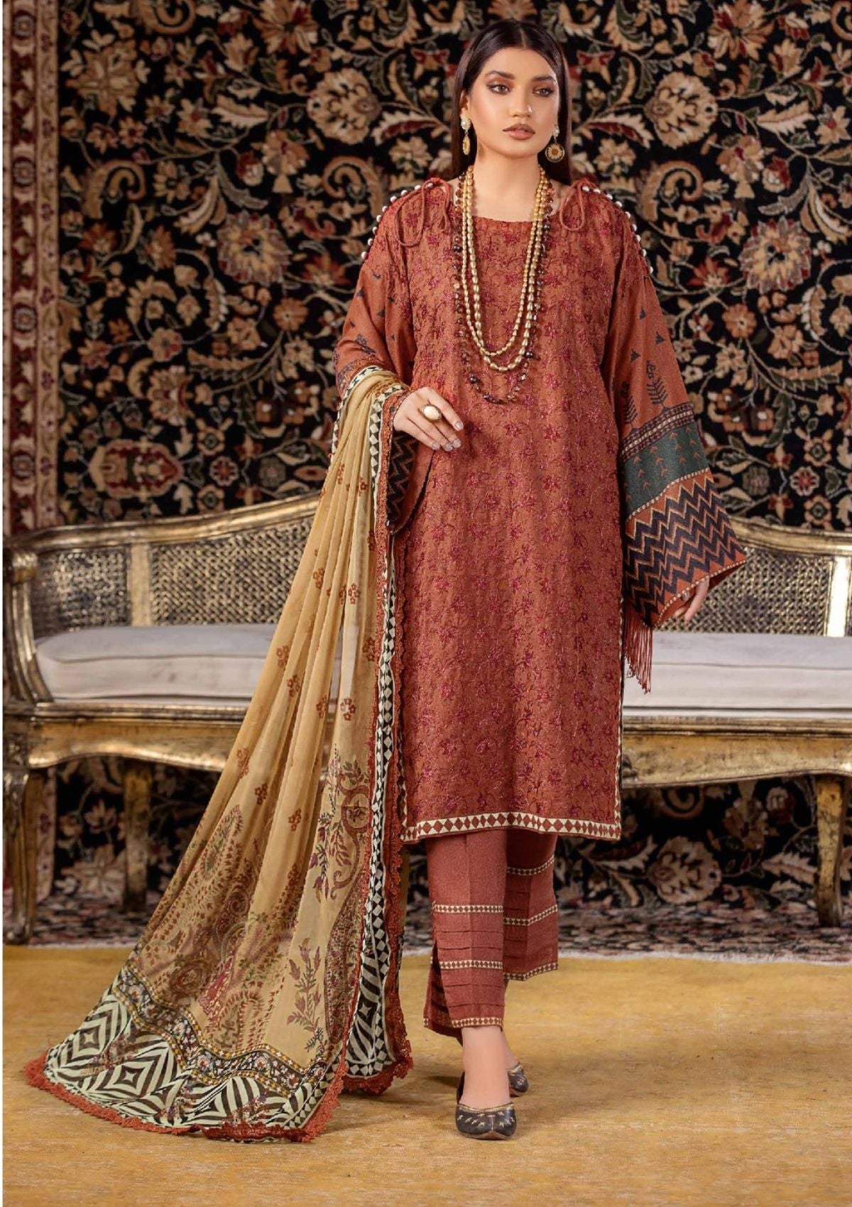 Minal By Wania'23 Vol-01 WP-184 - Mohsin Saeed Fabrics