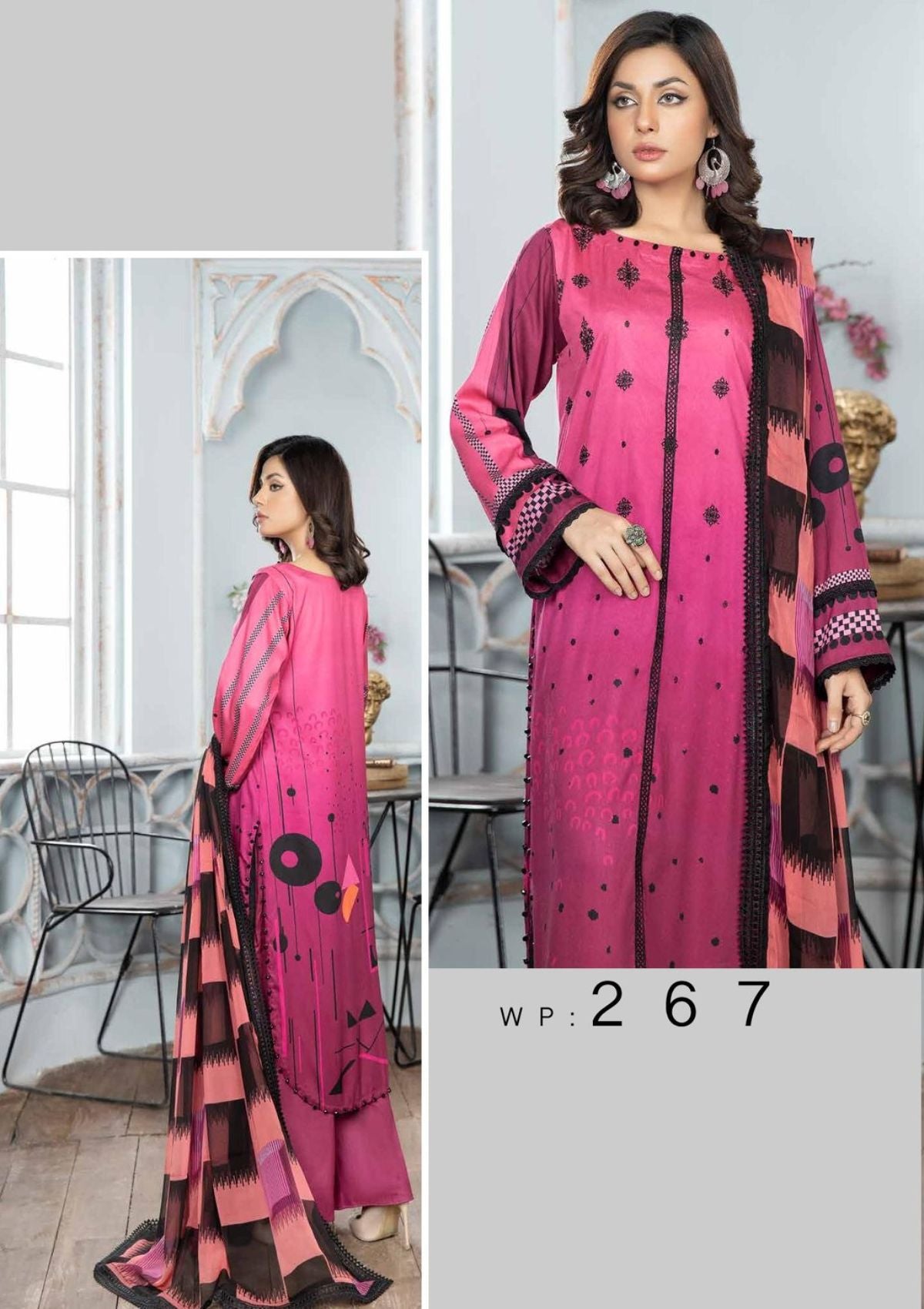 Muskari By Wania'23 Vol-02 WP-267 - Mohsin Saeed Fabrics