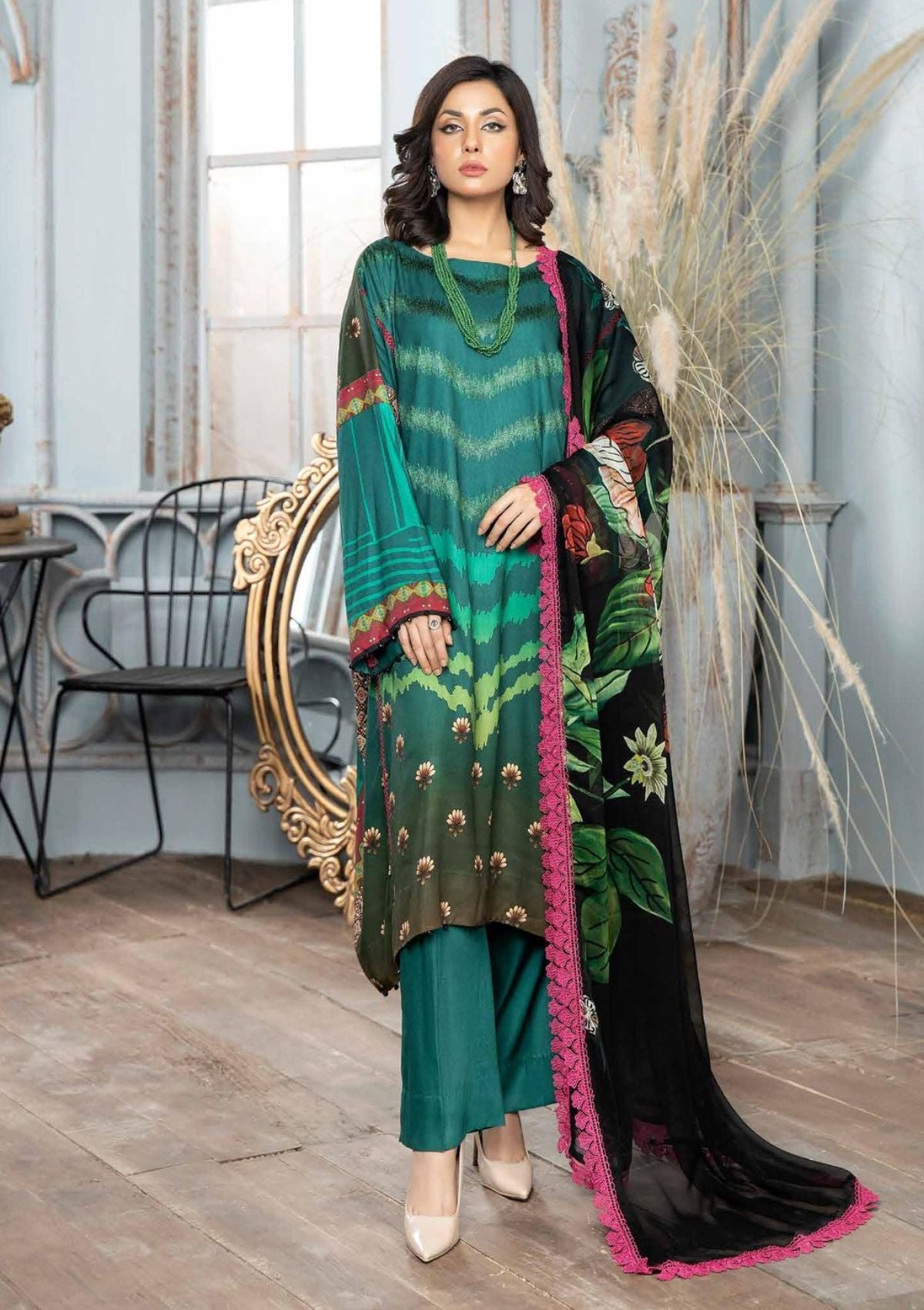 Muskari By Wania'23 Vol-02 WP-261 - Mohsin Saeed Fabrics