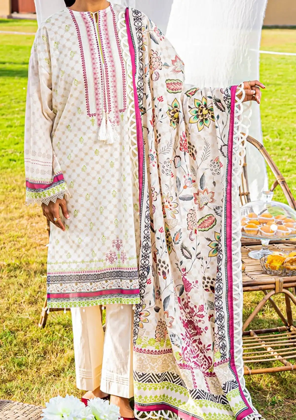 Narmin By Narkins'22 Vol-01 D-108 - Mohsin Saeed Fabrics