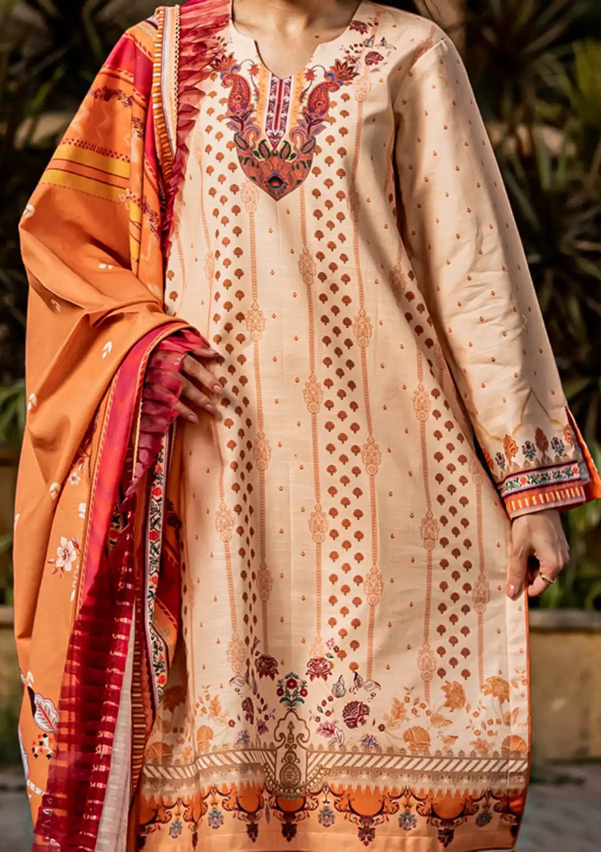 Narmin By Narkins'22 Vol-01 D-121 - Mohsin Saeed Fabrics