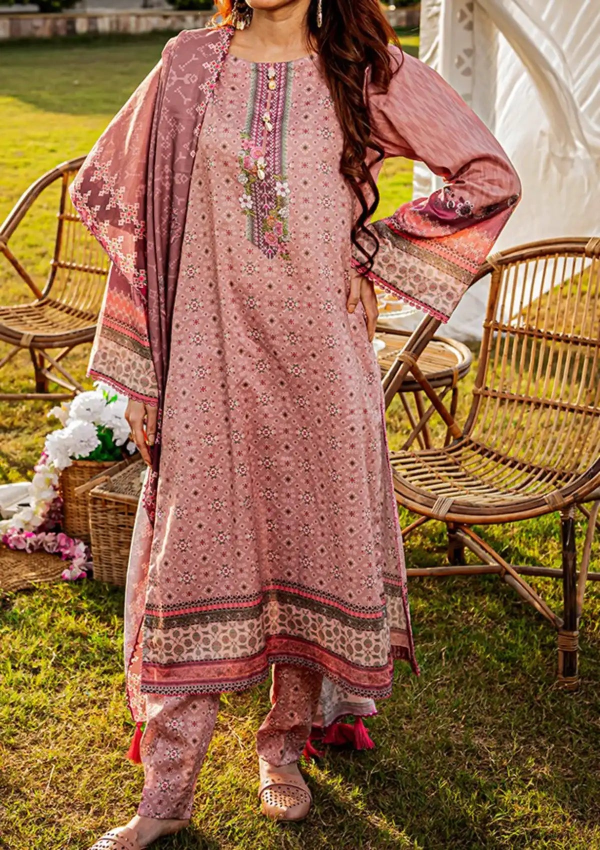 Narmin By Narkins'22 Vol-01 D-110 - Mohsin Saeed Fabrics