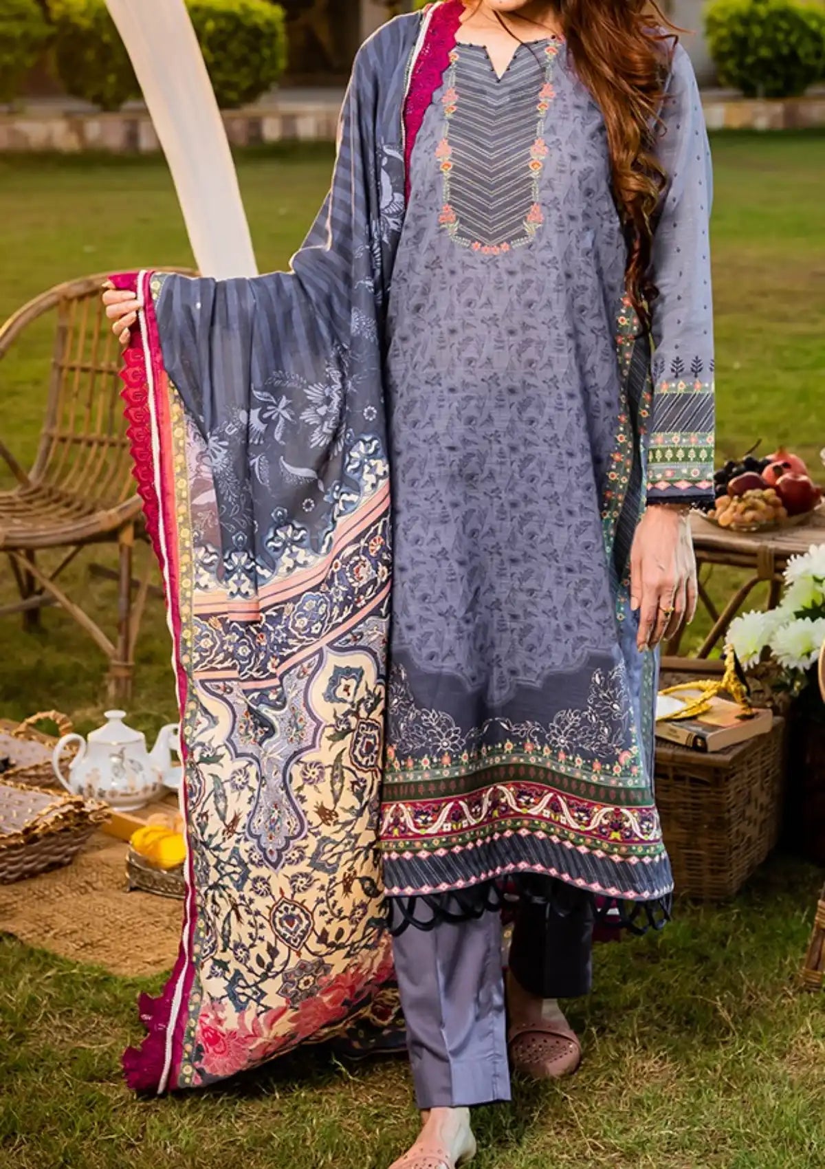 Narmin By Narkins'22 Vol-01 D-118 - Mohsin Saeed Fabrics