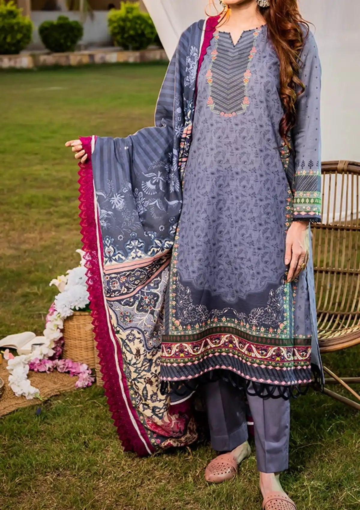 Narmin By Narkins'22 Vol-01 D-118 - Mohsin Saeed Fabrics