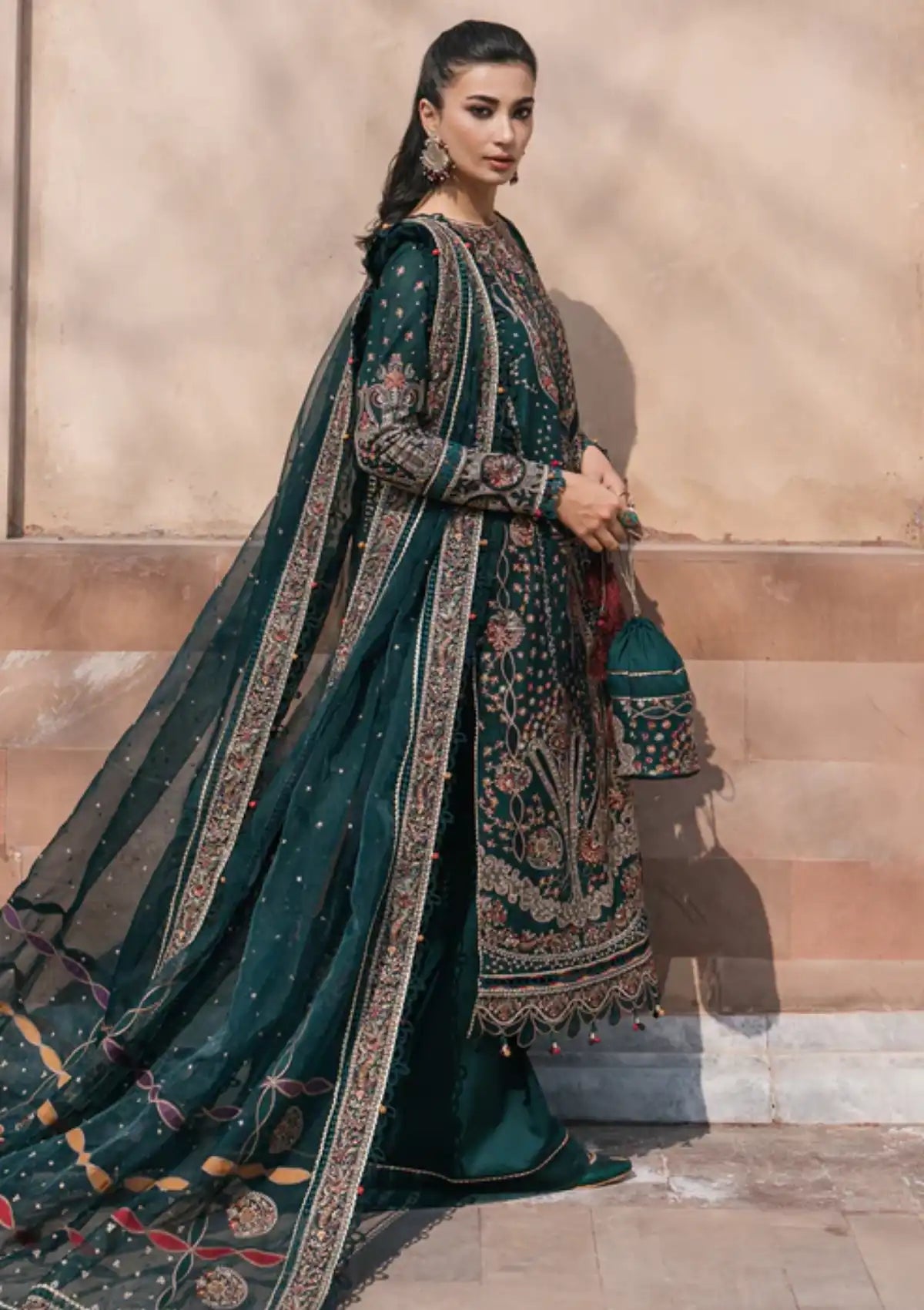 Jazmin Shahkaar Luxury Lawn'24 D-10 - Mohsin Saeed Fabrics