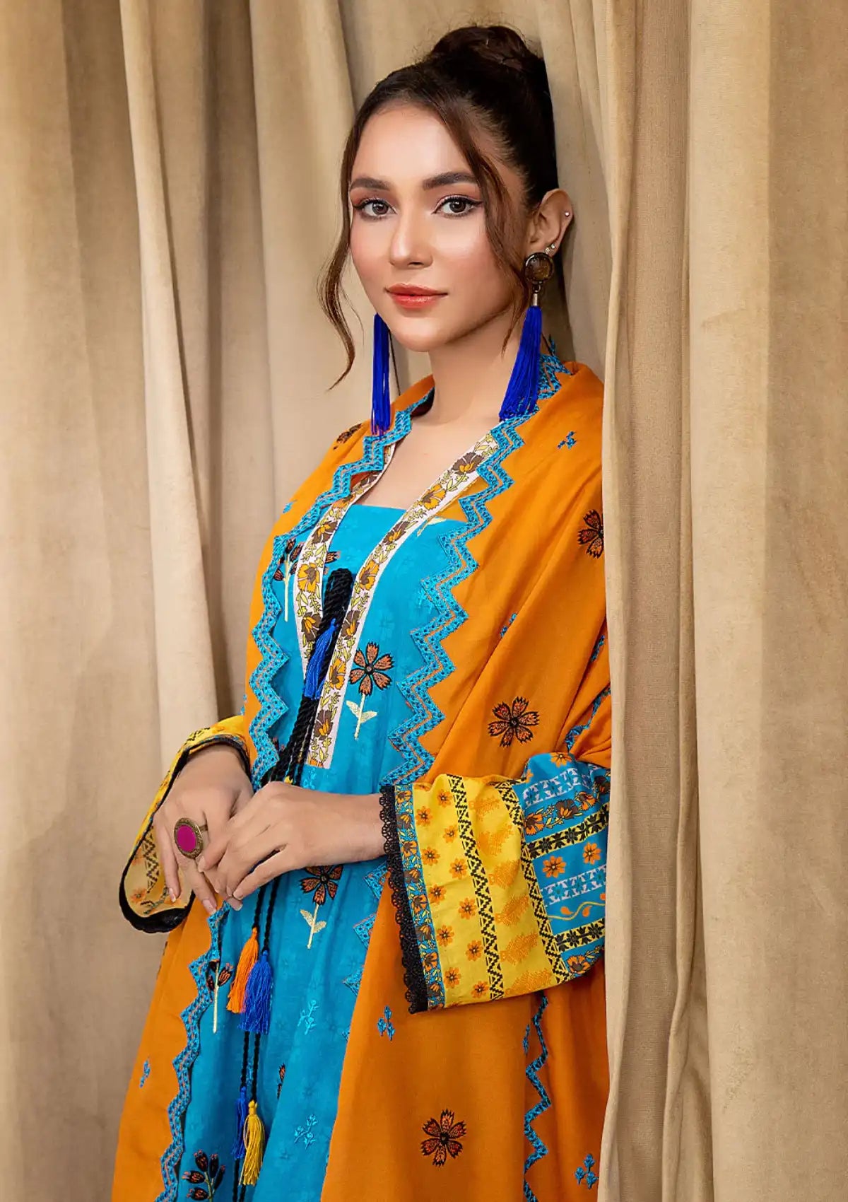 Safwa Bliss Emb Lawn'24 SBL-03 - Mohsin Saeed Fabrics