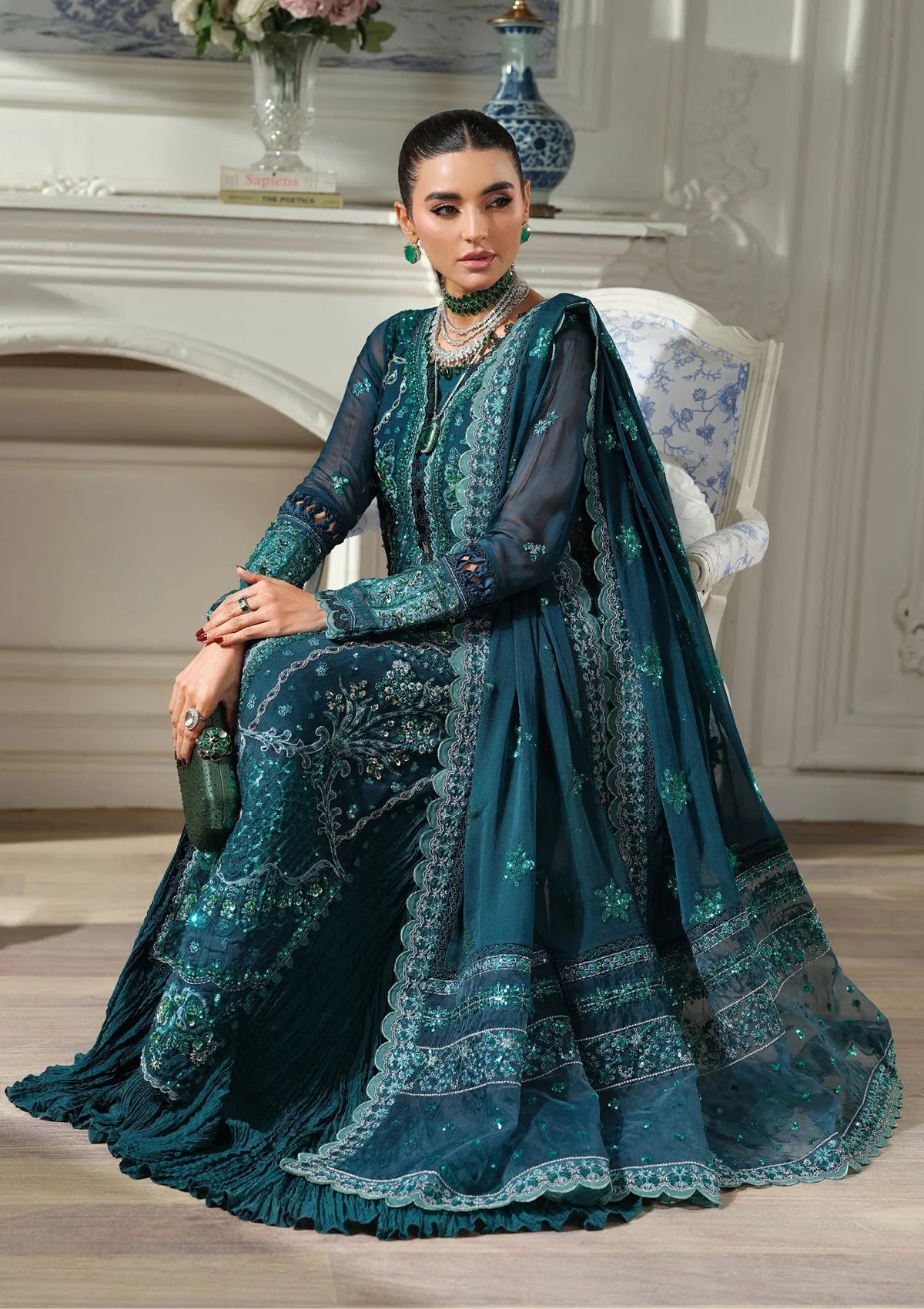 Maryam Hussain Meer Luxury Chiffon'26 D-08 Momal