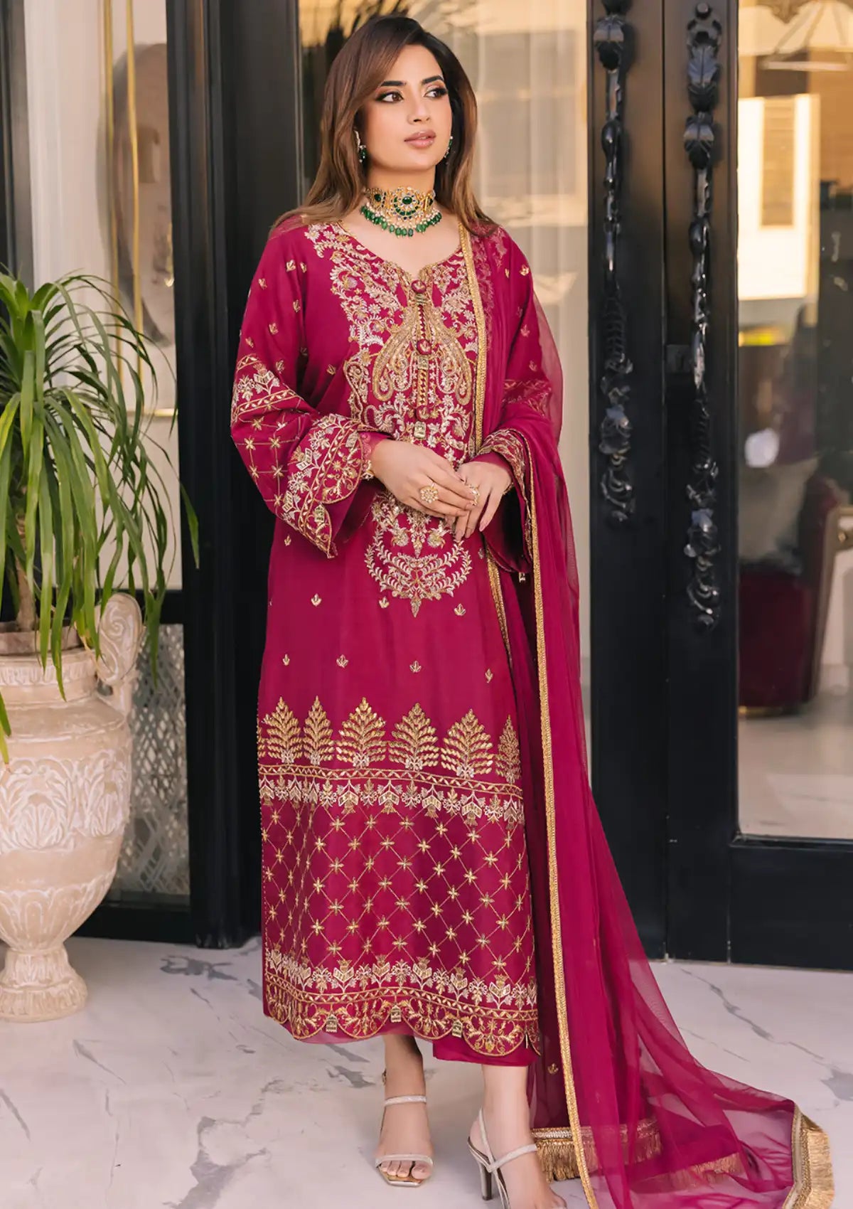 Asim Jofa Noorie-Maahru-Merub Collection'23 AJSM-46 - Mohsin Saeed Fabrics