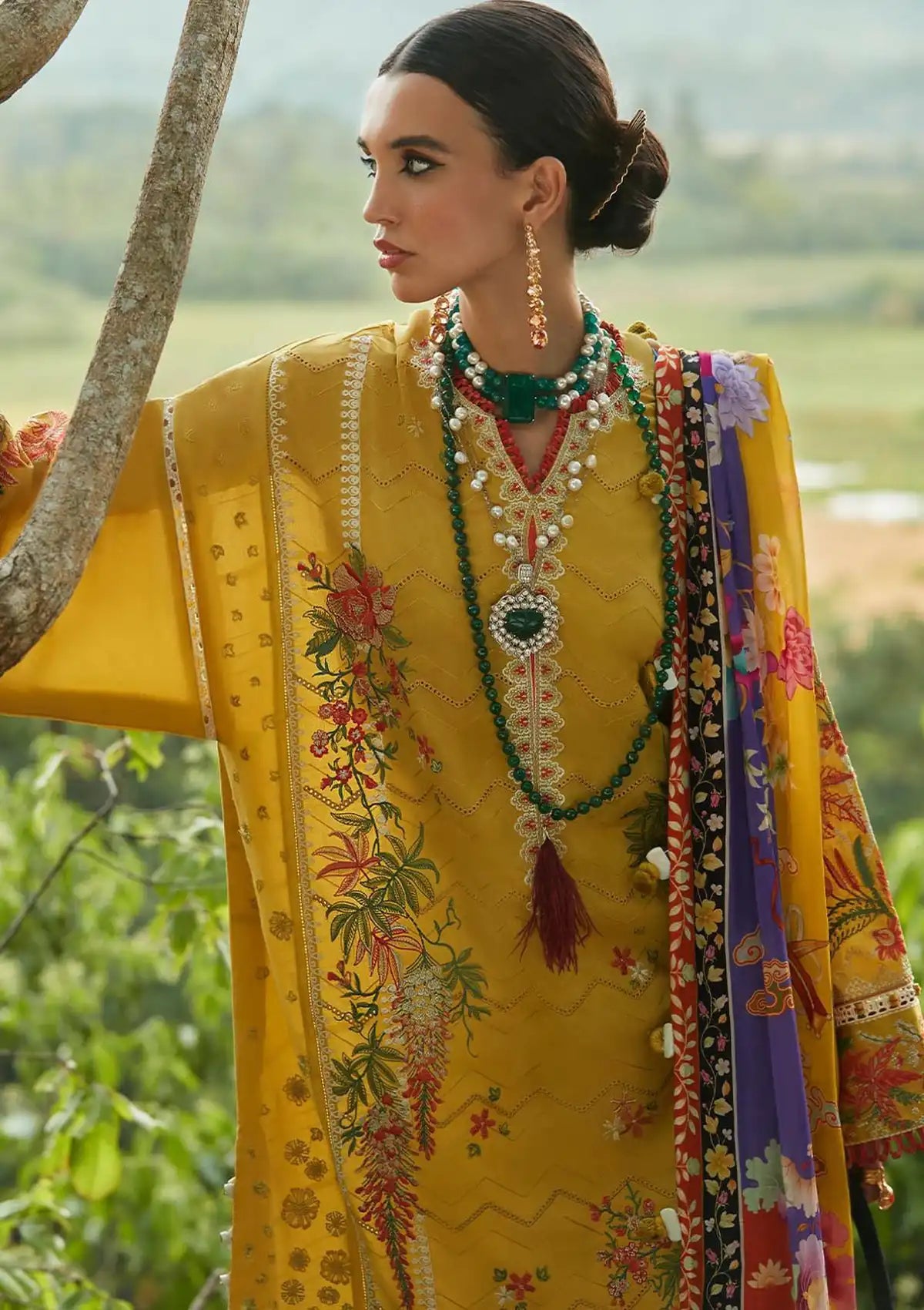 Elan Luxury Lawn'23 (ELR-04-A) ERINA - Mohsin Saeed Fabrics