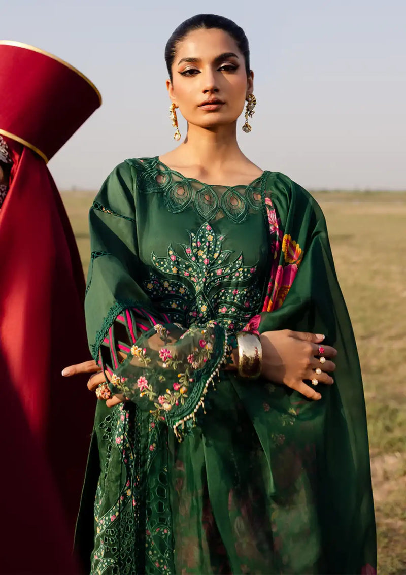 Parishay Janan Luxury Lawn'24 JL-14 - Mohsin Saeed Fabrics