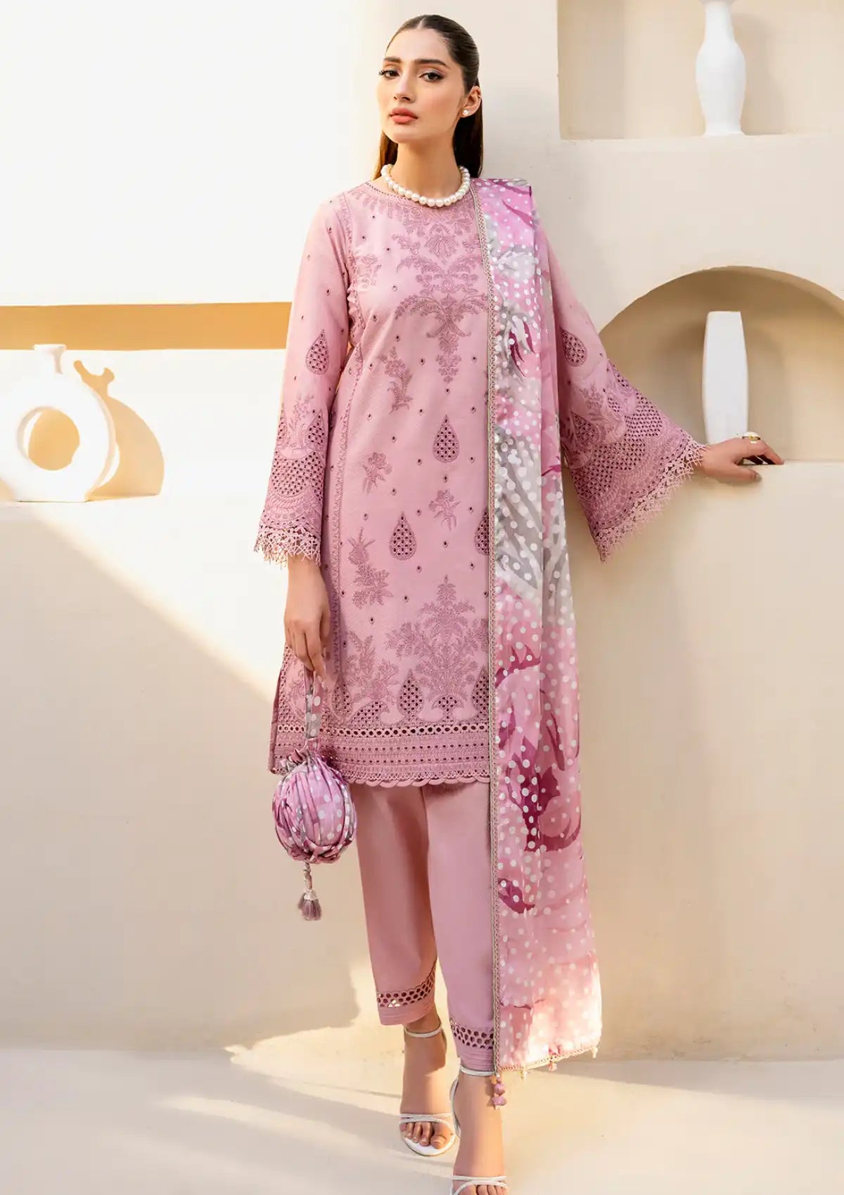 Jazmin Iris Eid Lawn'24 D-01 - Mohsin Saeed Fabrics