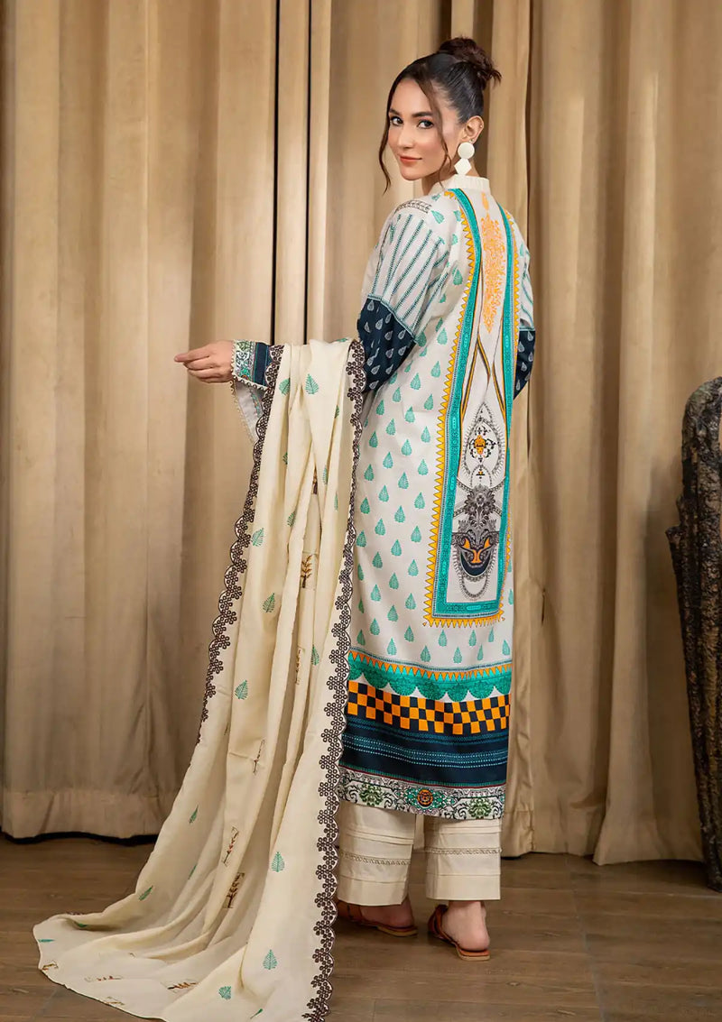 Safwa Bliss Emb Lawn'24 SBL-10 - Mohsin Saeed Fabrics