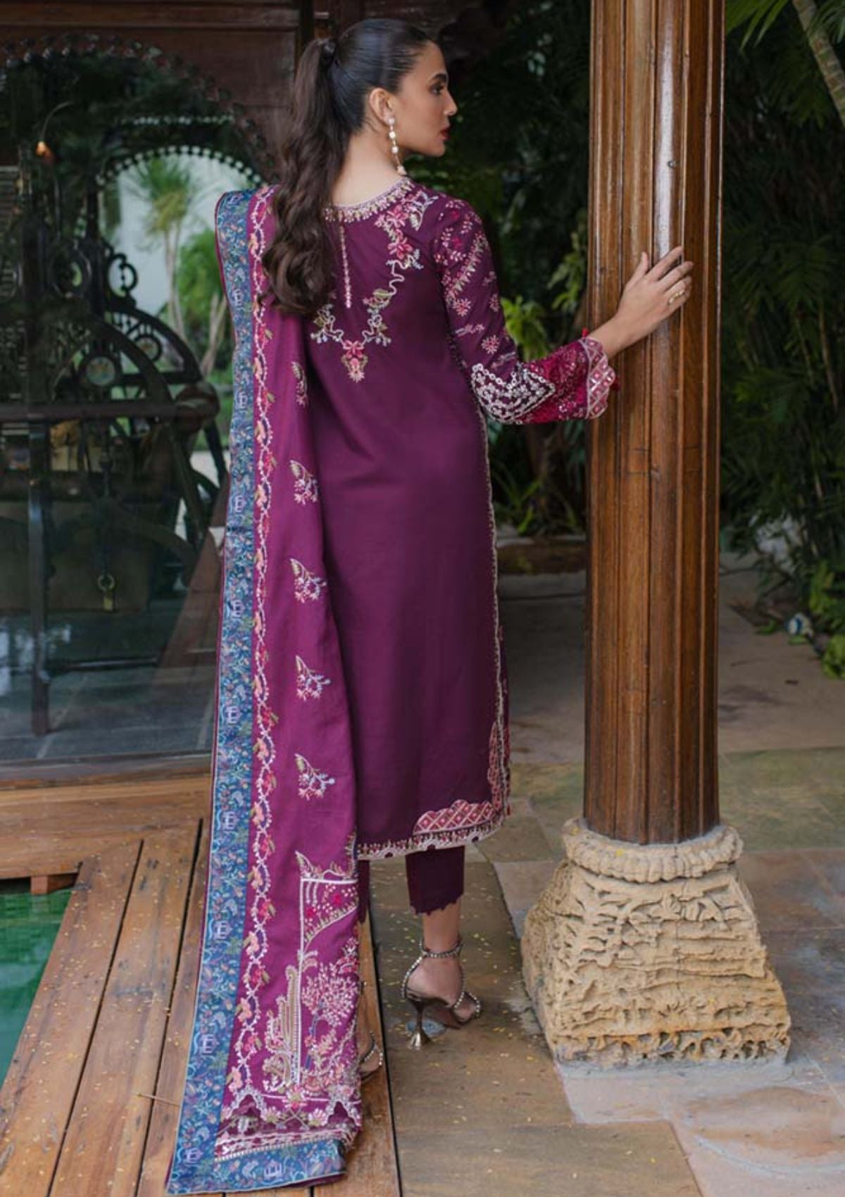 Qalamkar Luxury Winter'23 SC-07 SERENE - Mohsin Saeed Fabrics