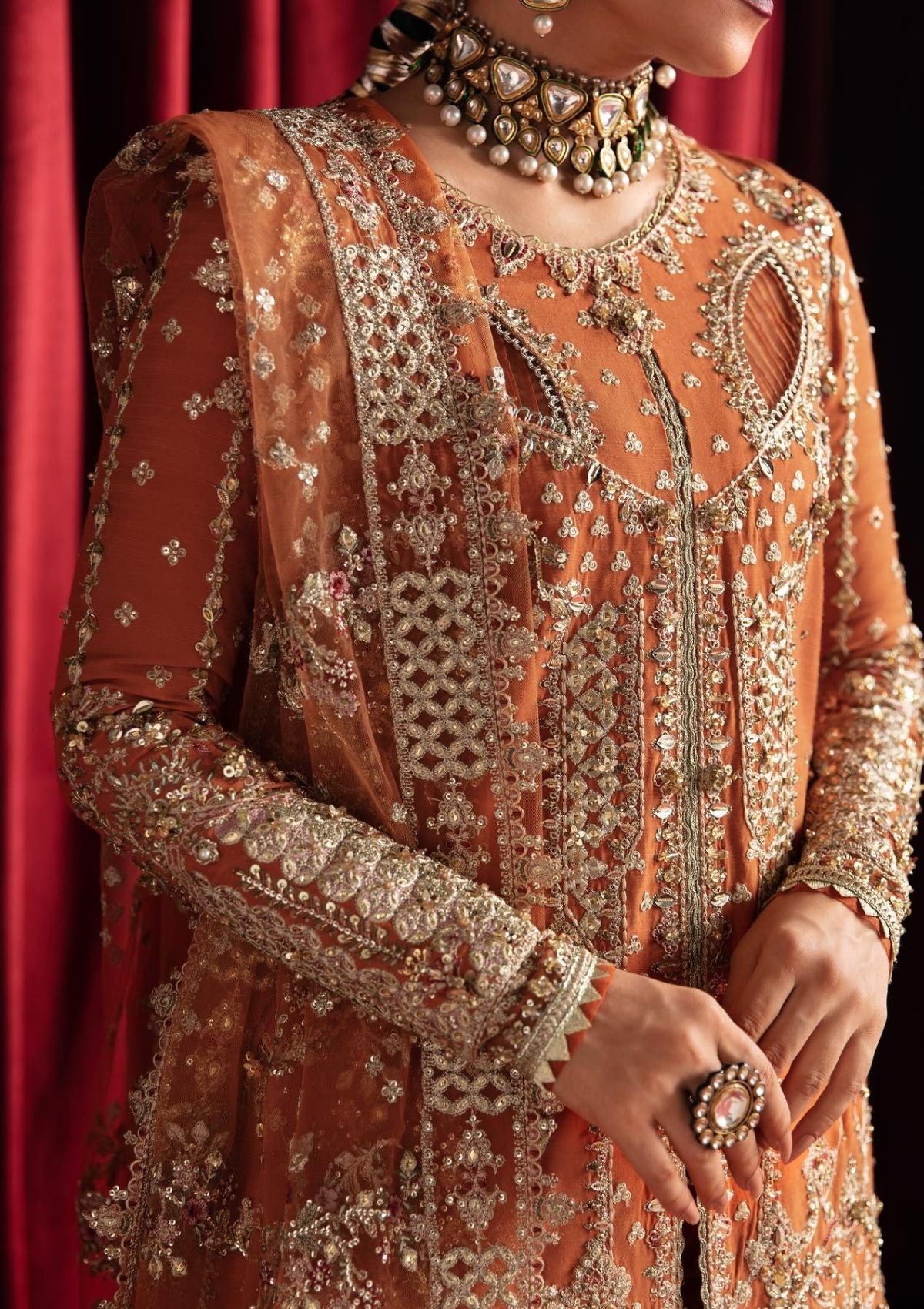 Qalamkar Heer Ranjha Formals'23 (Noor) HR-07 - Mohsin Saeed Fabrics