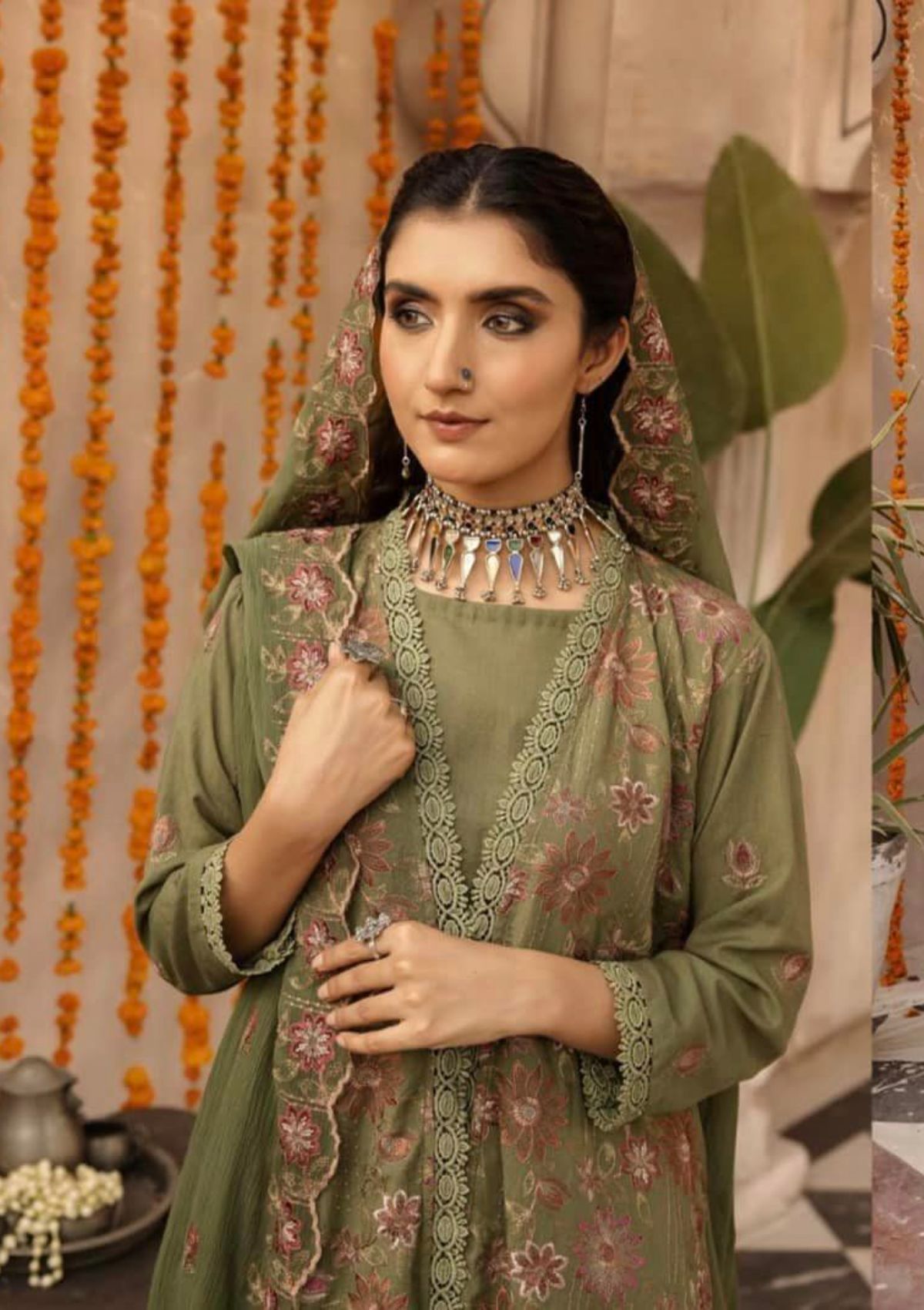 Khoobsurat Mehak Emb Karandi'23 M-10 - Mohsin Saeed Fabrics