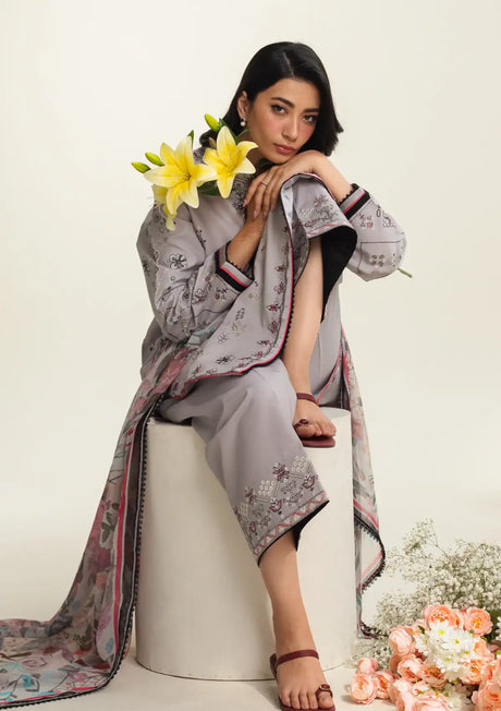 Coco By Zara Shahjahan Lawn'24 Vol-02 D-09B-ZAIRA - Mohsin Saeed Fabrics