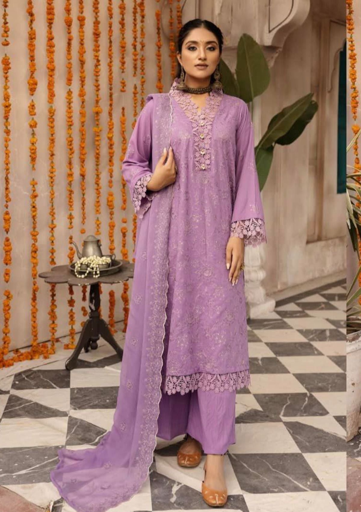 Khoobsurat Mehak Emb Karandi'23 M-12 - Mohsin Saeed Fabrics