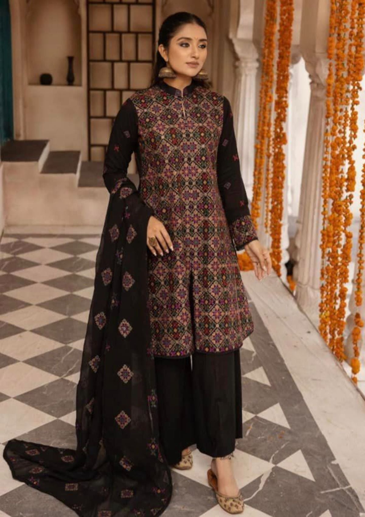 Khoobsurat Mehak Emb Karandi'23 M-11 - Mohsin Saeed Fabrics