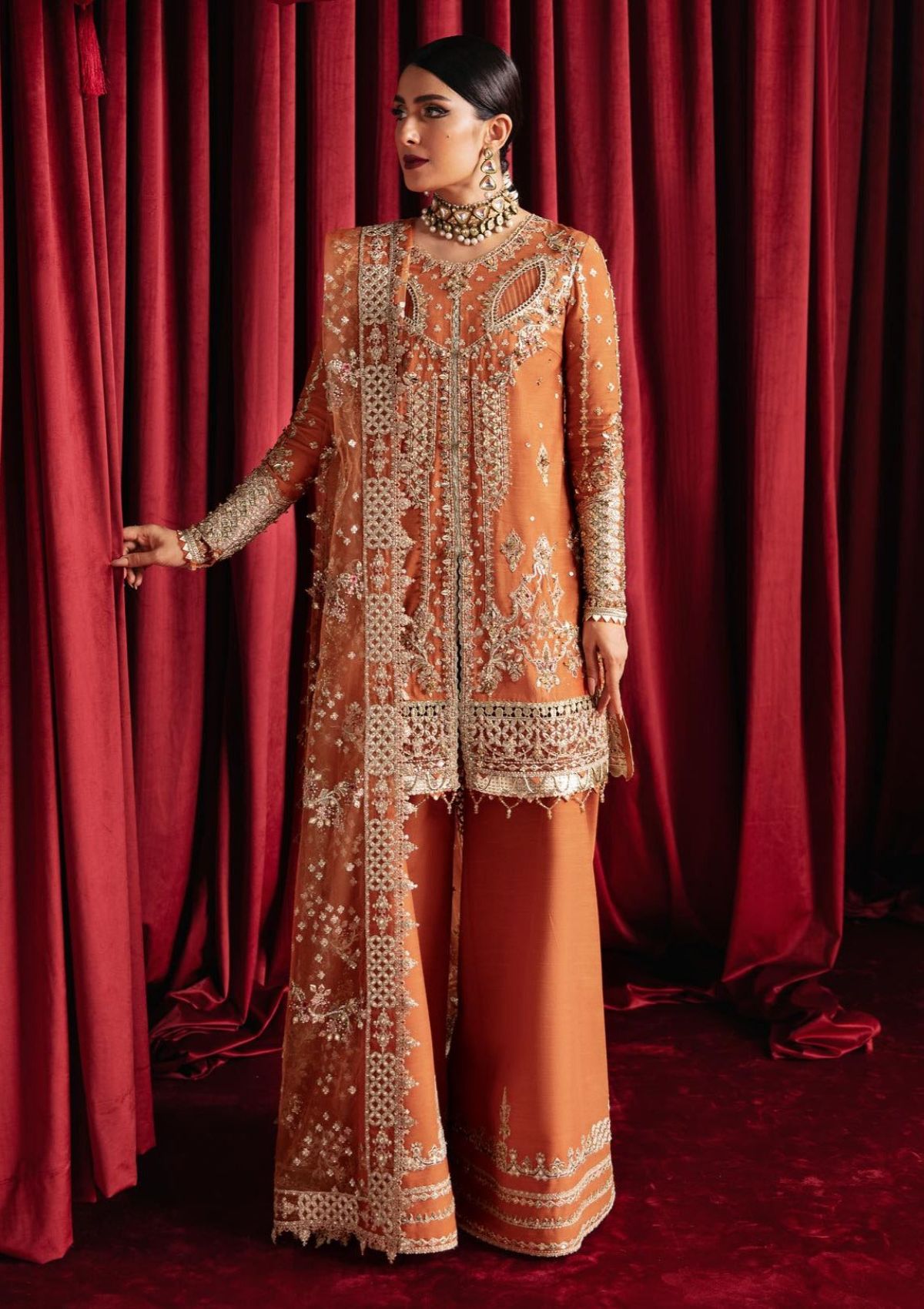Qalamkar Heer Ranjha Formals'23 (Noor) HR-07 - Mohsin Saeed Fabrics