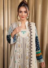 Safwa Bliss Emb Lawn'24 SBL-10 - Mohsin Saeed Fabrics