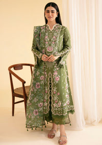 Qalamkar Qlinekari Luxury Lawn'24 SQ-14 SEMAL - Mohsin Saeed Fabrics