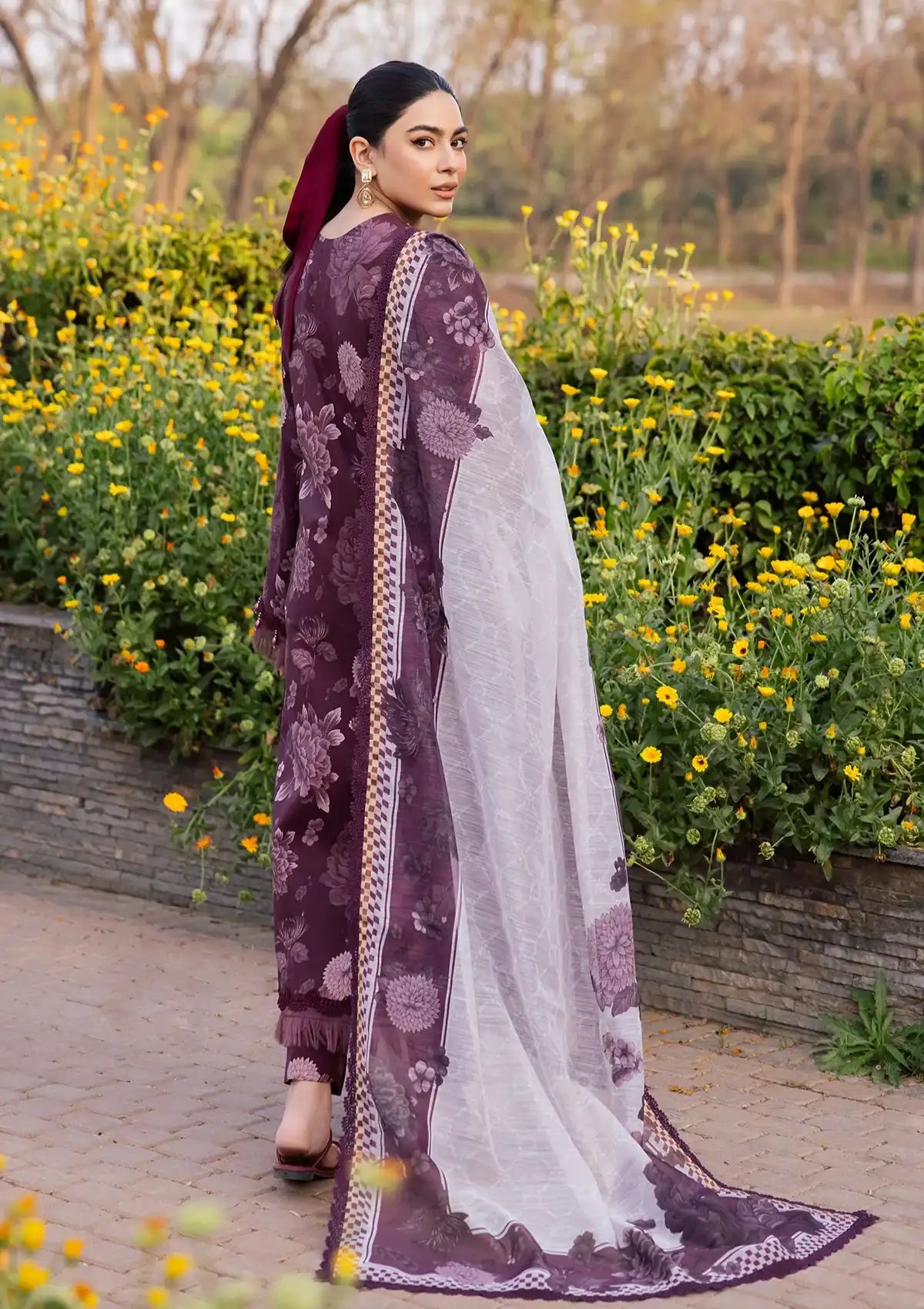 Alizeh Sheen Prints'24 Vol-02 AF-6020-ASTER - Mohsin Saeed Fabrics