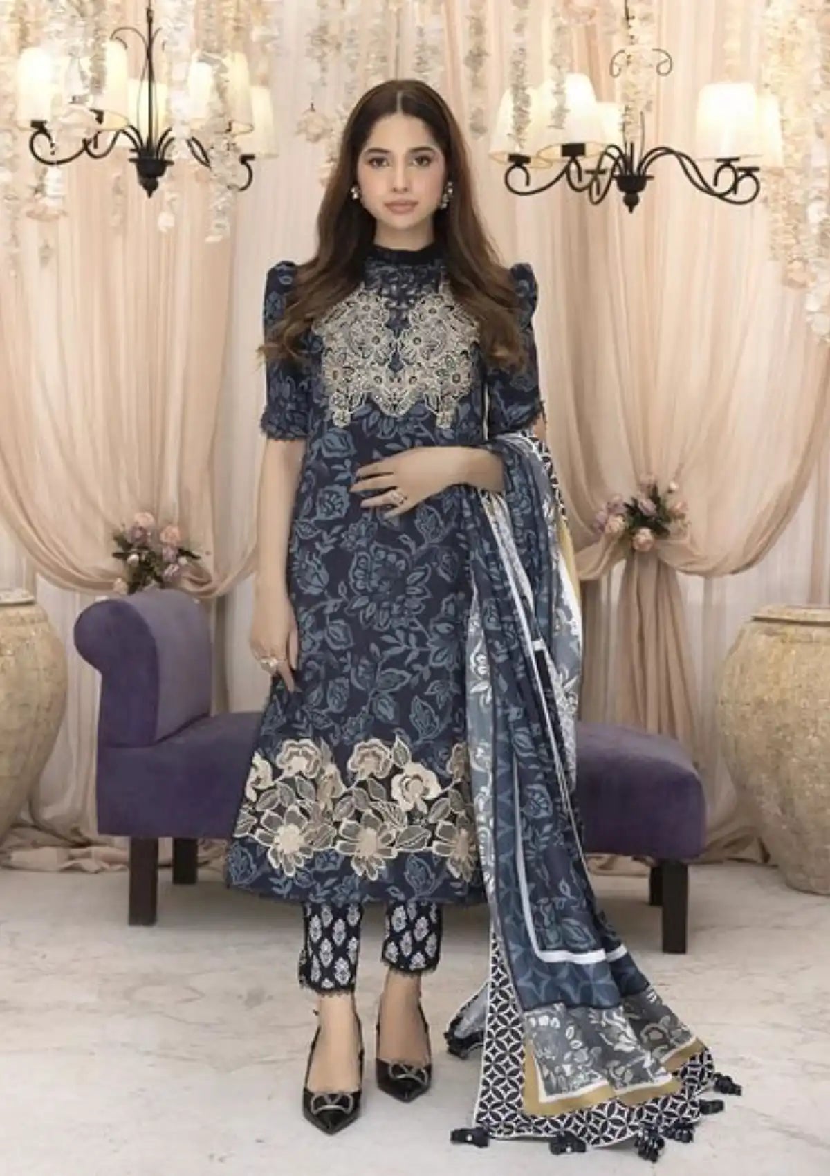 Asifa Nabeel Gulbagh Winter'23 GBW-11 - Mohsin Saeed Fabrics